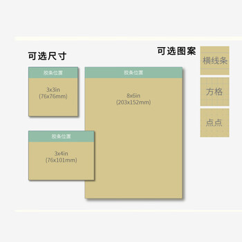 N次贴(STICKN)3本超值包牛皮纸便利贴报事贴/便条纸/便签纸/便签本76*76mm自粘留言本 32054