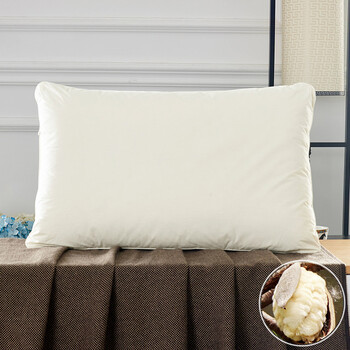 爱妮(ani)天然木棉枕头单人枕芯纯木棉填充环保健康 舒适托护颈椎