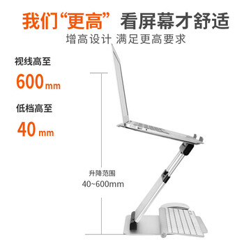 宜客莱(ECOLA)电脑支架办公笔记本拉杆式升降电脑桌增高架子 立式可折叠 调节戴尔联想华为APPLE蛟龙 A31SV 宜客莱(ECOLA)电脑支架办公笔记本拉杆式升降电脑桌增高架子 立式可折叠 调节戴尔联想华为APPLE蛟龙 A31SV