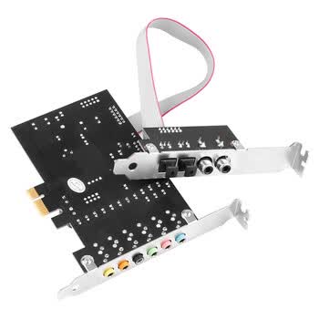 魔羯PCIE x1声卡内置原声环绕游戏7.1声卡8声道输出光纤同轴无损播放 MC2207