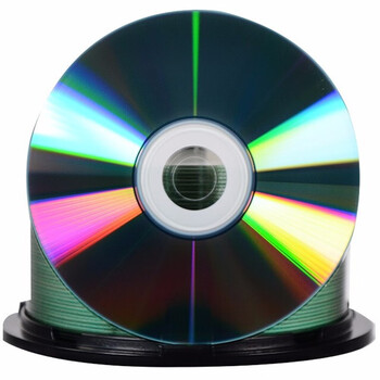 麦克赛尔（Maxell）CD-R光盘 台产可打印光盘 刻录光盘 光碟 空白光盘  52速700MB 桶装50片