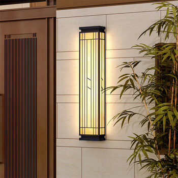 杰和(jiehe)户外壁灯防水新中式仿云石壁灯售楼部酒店别墅庭院大门