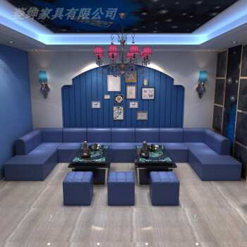 ktv沙發定製酒吧包廂夜店卡座音樂主題餐廳清吧奶茶店u型l型組合寶