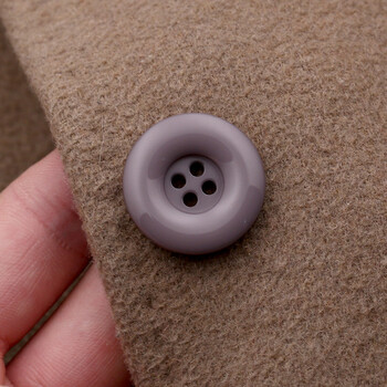 三爱树脂扣子四眼圆形纽扣男女毛衣风衣外套大衣扣服装彩色百搭钮扣