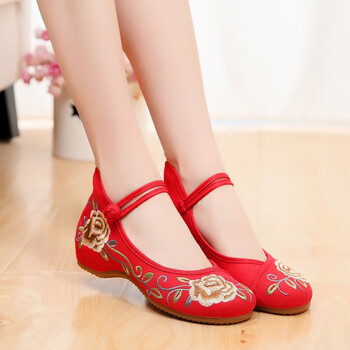 玢醇跳舞鞋女式广场舞布鞋春秋新款民族风舞蹈鞋女款牛筋底舞蹈女鞋