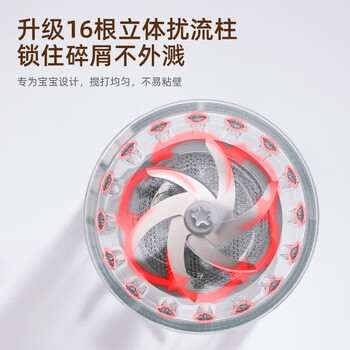 迈卡罗（Macaiiroos）迪士尼(DISNEY)联名多功能料理机高硼硅玻璃 DS-0313LLG（钢铁侠红）