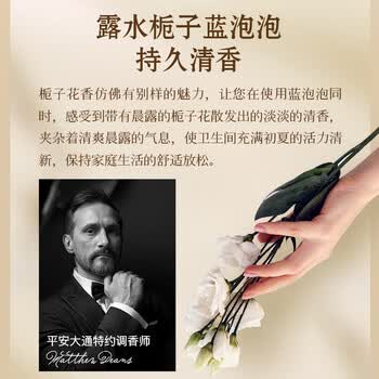 平安大通 【栀子花】洁厕宝蓝泡泡抑菌祛味厕所马桶自动清洁剂洁厕灵1200g