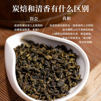 安溪铁观音乌龙茶素全1000N祥华产区浓香型特级240g重火礼盒茶叶 送礼
