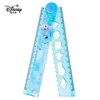 迪士尼(Disney)学生直尺 30cm折叠尺子 学生多功能塑料直尺女孩开学文具学习用品 冰雪奇缘DM0346F1 迪士尼(Disney)学生直尺 30cm折叠尺子 学生多功能塑料直尺女孩开学文具学习用品 冰雪奇缘DM0346F1
