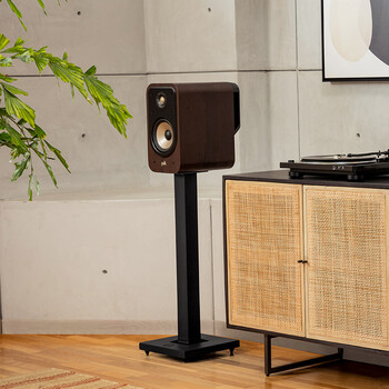 普乐之声（polk）ES20 音响 家庭影院 hifi书架音箱 Hi-res高解析度无源音箱 木质2.0发烧音箱 黑色