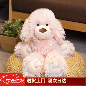 oloey长毛泰迪犬泰迪狗毛绒玩具小狗玩偶陪睡布娃娃公仔送女孩生日