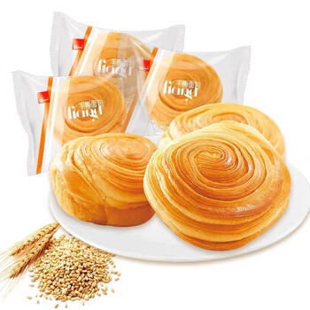 泓一手撕面包原味整箱早餐无蔗糖软糕代餐饱腹休闲小吃零食品手撕面包