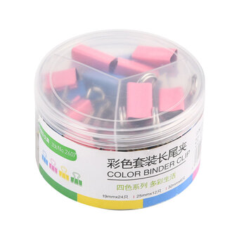 递乐 42只彩色长尾夹金属票据夹燕尾夹铁夹子办公文具大小号混装套装 2607 递乐 42只彩色长尾夹金属票据夹燕尾夹铁夹子办公文具大小号混装套装 2607