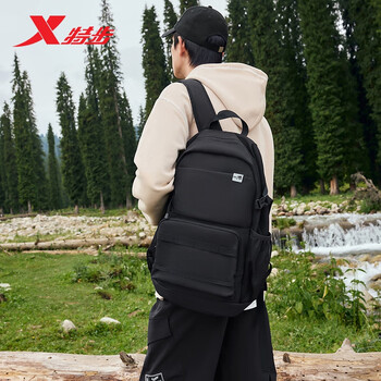 特步小巢背包双肩包大容量旅行防水登山出行初高中学生书包户外轻便