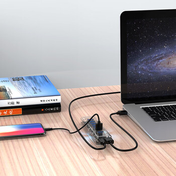 奥睿科(ORICO)USB3.0分线器7口HUB扩展一拖七集线器 笔记本电脑多接口转换器 双供电口1米延长线 奥睿科(ORICO)USB3.0分线器7口HUB扩展一拖七集线器 笔记本电脑多接口转换器 双供电口1米延长线