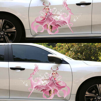 汽车个性创意车贴王者荣耀车贴画 瑶 汽车身拉花贴纸摩托电动保险杠