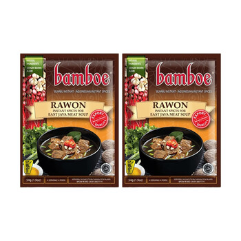 印尼bumbu bamboe山竹牌调味酱料*2袋 rendang巴东牛肉炒饭料酱包