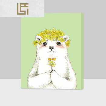 大迈diy数字油画花卉风景客厅动漫人物数码填色手绘装饰彩绘兔 g123