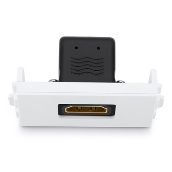 绿联HDMI86面板单口插座 免焊接86型模块 高清电视视频组合模块工程装修布线接头 直头 20317