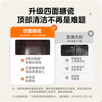 美的（Midea）多功能风炉电烤箱家用 空气炸锅烤箱一体机/40L大容量/四面搪瓷/热风循环/PT4012W二代