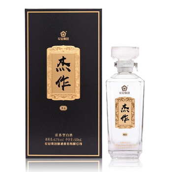 花冠白酒杰作42度500ml1礼盒浓香型鲁酒礼品酒单瓶