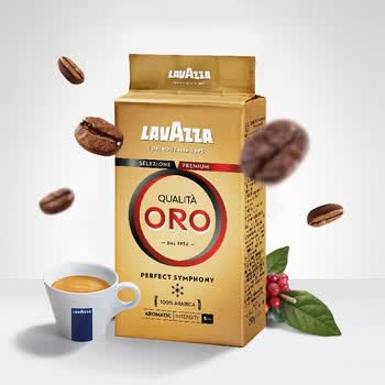 拉瓦萨（LAVAZZA）意大利进口咖啡欧罗咖啡粉250g