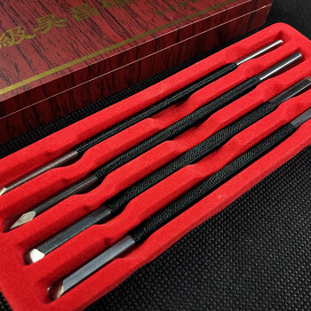 芬尚 文房四宝之篆刻刀 印章石刻刀 学生初学书法印章篆刻用初级篆刻刀 刻刀四件套 碳钢刀 芬尚 文房四宝之篆刻刀 印章石刻刀 学生初学书法印章篆刻用初级篆刻刀 刻刀四件套 碳钢刀