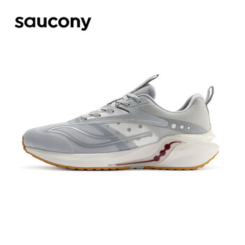 saucony索康尼郊狼男女跑步鞋轻盈透气运动鞋coyote hybrid灰白44.