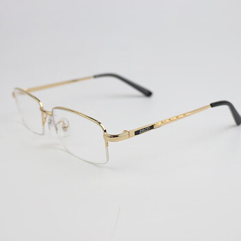 东海水晶老花镜男款镜高清中老年天然养目近视眼镜 半框款-100度()