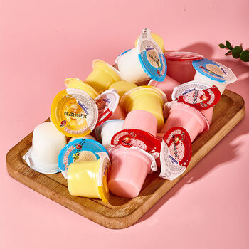 蜡笔小新冰淇淋风味果冻酸奶水果味儿童零食童年回忆整箱3斤 冰淇淋