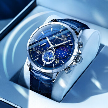 珠佩丽星空男士手表机械表学生梵高日月星辰全自动十大瑞士男款品牌