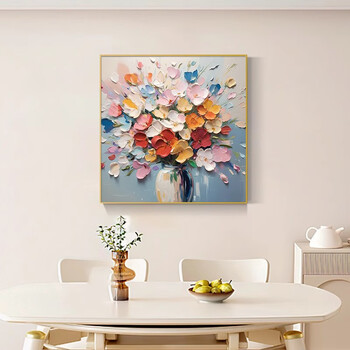 油彩画　【花】　抽象 center