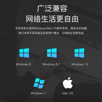 翼联（EDUP）USB无线网卡 5G双频650M台式机笔记本电脑通用网卡 主机迷你WiFi接收器发射器EP-AC1651