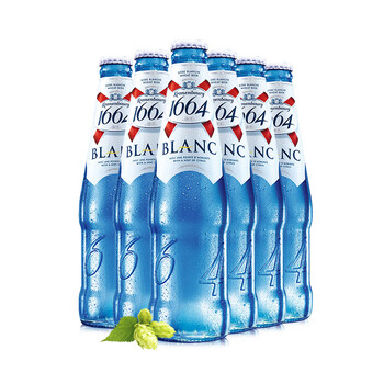 大瓶装1664白啤精酿小麦啤酒330ml 24瓶桃红玫瑰百香果整箱 国产 1664