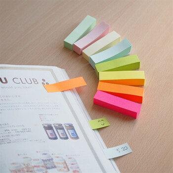 N次贴(STICKN)4条400张4色分条便利贴 76*14mm便签纸记事贴34017