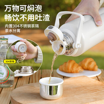 富光拾喜(FUGURNG BESTJOY)保温杯大容量男女户外运动便携茶杯316不锈钢手提杯子黑色1000ml 富光拾喜(FUGURNG BESTJOY)保温杯大容量男女户外运动便携茶杯316不锈钢手提杯子黑色1000ml