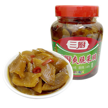 三厨 爽脆菜脯450g海南特产酱汁脆萝卜干腌制酱泡菜咸菜酸甜下饭菜