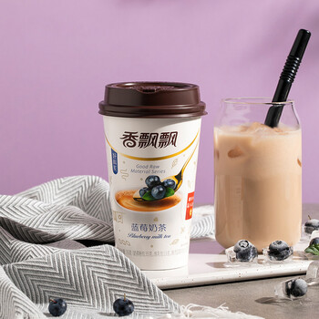 香飘飘奶茶 蓝莓味奶茶三连杯76g*3 早餐代餐下午茶 杯装速溶冲调饮料 香飘飘奶茶 蓝莓味奶茶三连杯76g*3 早餐代餐下午茶 杯装速溶冲调饮料