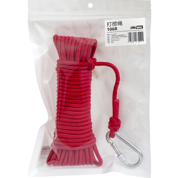 DSB 打捞绳 直径6mm 10米长 含葫芦扣 1根装 安全绳尼龙绳 106R