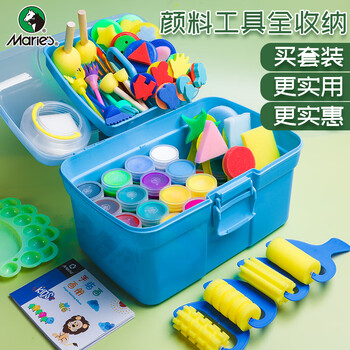 马利(Marie's)水粉颜料基础套装+工具箱24色50ml小盒装儿童幼儿园彩绘涂鸦画手绘水粉画颜料易清洗无异味 马利(Marie's)水粉颜料基础套装+工具箱24色50ml小盒装儿童幼儿园彩绘涂鸦画手绘水粉画颜料易清洗无异味