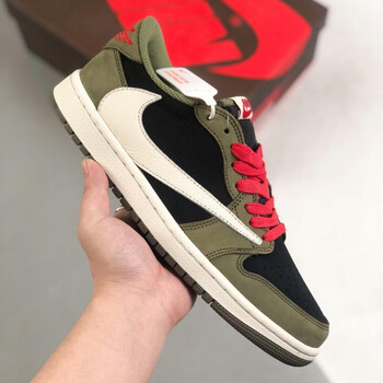 a j【官方旗舰】 a·j空军一号闪电倒钩低帮 棕色倒钩low aj1 42