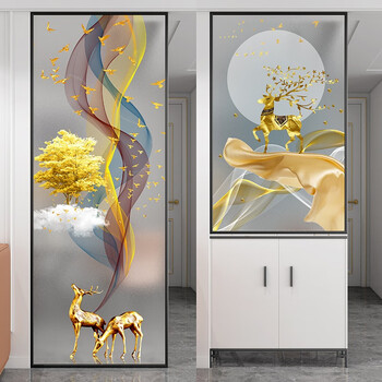 韓国屏風　125628 北歐屏風櫃玄關櫃鞋櫃玻璃儲物櫃90/120/125/150cm（IS9133