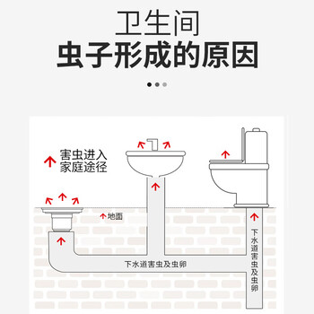 KOOGIS下水道去除小飞虫杀虫剂管道家用基孔肯雅热除灭爬虫蛾蚋隐翅虫药