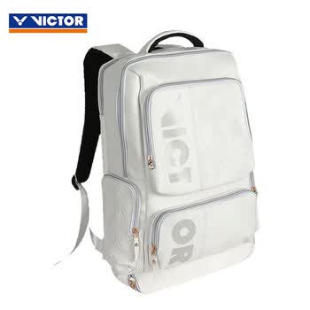 威克多（VICTOR）胜利羽毛球包独立鞋仓球拍隔层系列矩形双肩背包BR5013 A（白色）