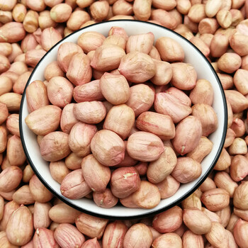 2021年新鲜花生米生花生新货5斤 农家自产大粒粉红皮花生米下酒菜 生