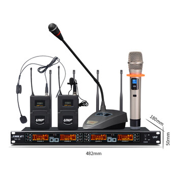 狮乐(SHILE)会议室音响组合套装 蓝牙功放壁挂音箱无线话筒培训教室背景音乐扩声系统设备 AV108+108黑*4+SH10 狮乐(SHILE)会议室音响组合套装 蓝牙功放壁挂音箱无线话筒培训教室背景音乐扩声系统设备 AV108+108黑*4+SH10