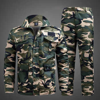 2022新款军训迷彩服 正版迷彩服套装 男女春秋夏季耐磨耐脏劳保工作服