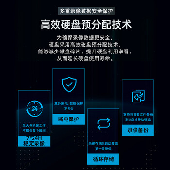 海康威视无线录像机4路2K高清无线录像机无线传输200米手机远程DS-7804NB-K1/W