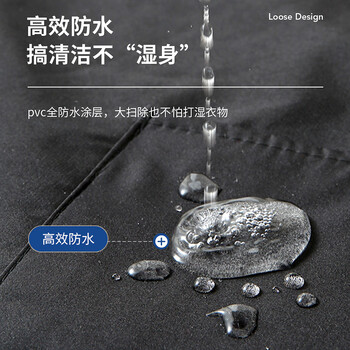 LYNN围裙厨房长袖罩衣防水防油污成人耐磨耐脏男女时尚家务围裙长袖