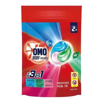 奥妙（OMO） 清新桉树洗衣凝珠231G抑菌去渍+洗衣凝珠4颗